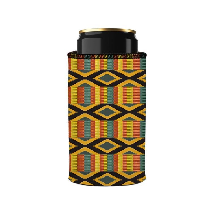 Stubbyz Ghana Kente Stubby Cooler Slim