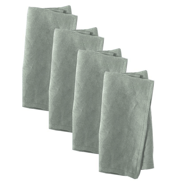 Vintage Design Helm Linen Cotton Napkins Green 50X50cmx4pcs