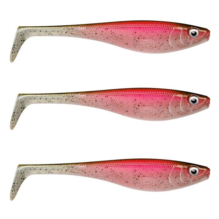 3x Rapala Soft Peto 22cm Paddle Tail Shad Lures - Live Rainbow Trout