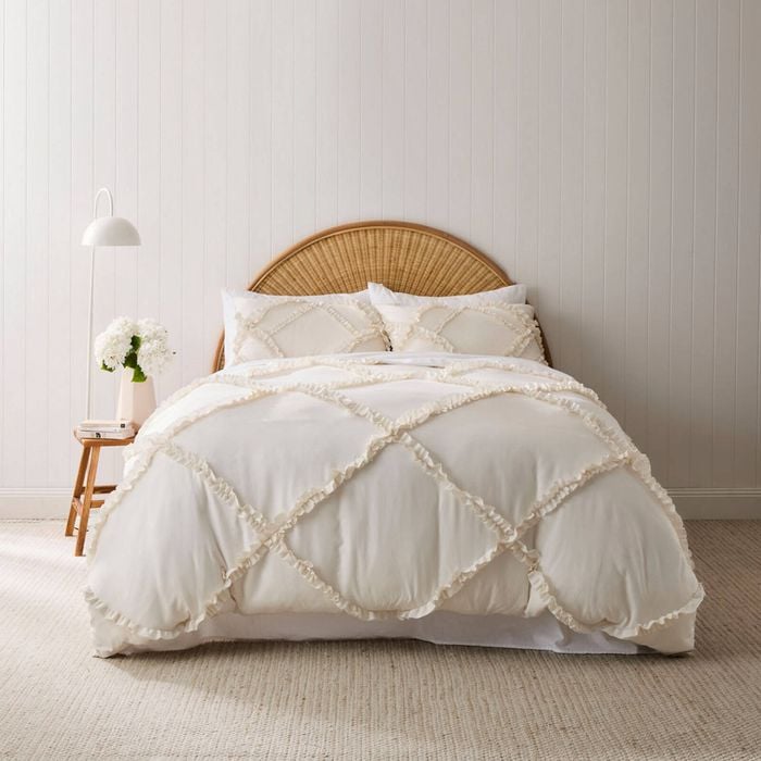 Adorn Living Pip Ruffle Quilt Cover Set
