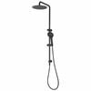Mondella Matte Black Resonance Exposed Shower On Rail With Hand Set