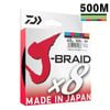 Daiwa J Braid x8 500m Multi Colour Braid Fishing Line 120lb