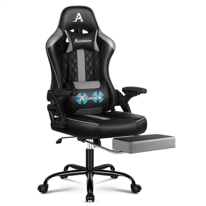 ALFORDSON Massage Gaming Chair Grey