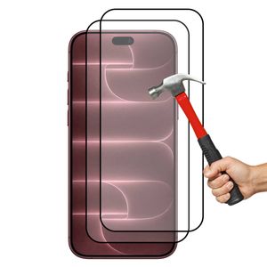 2 Pack MEZON Apple iPhone 18 Pro Max (6.9") Full Cover Tempered Glass Screen Protectors