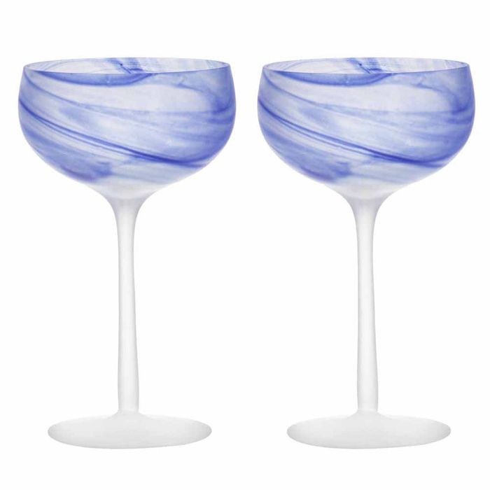Tempa Skylar Set of 2 Cocktail Glasses - Ocean