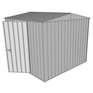 Build-a-Shed 2.3 x 2.3 x 2.3m Gable Single Hinged Side Door Shed - Zinc