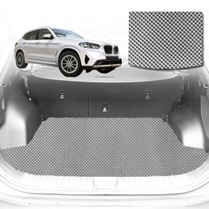 6D Diamond Car Boot Mat for BMW X3 (G01)2018-Current-Cargo Mat-Grey-Outback GT