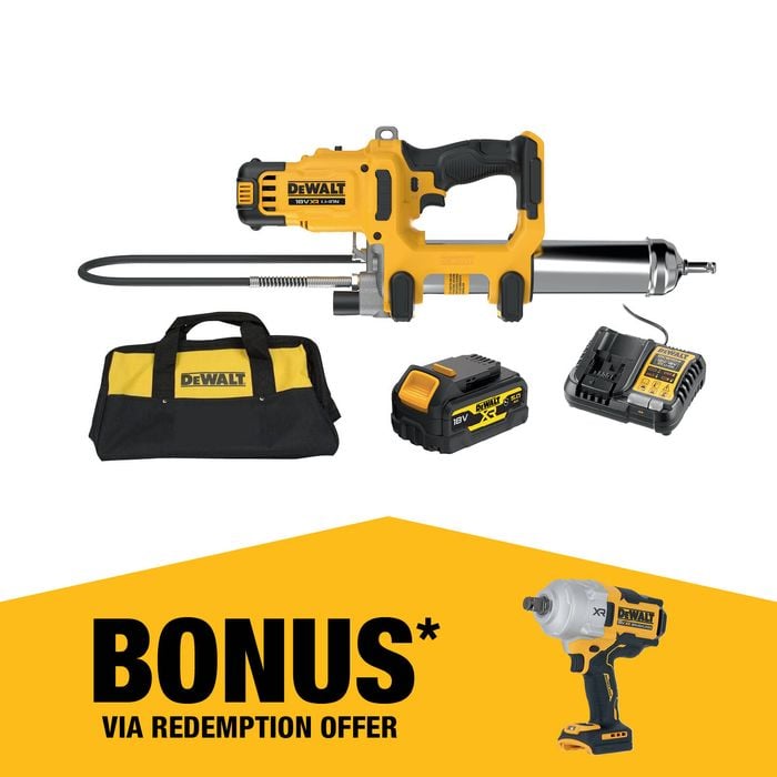 DeWALT 18V XR 5.0Ah Grease Gun Kit