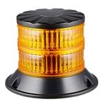 24W Amber LED Warning Light Beacon Amber Lens - AMBER
