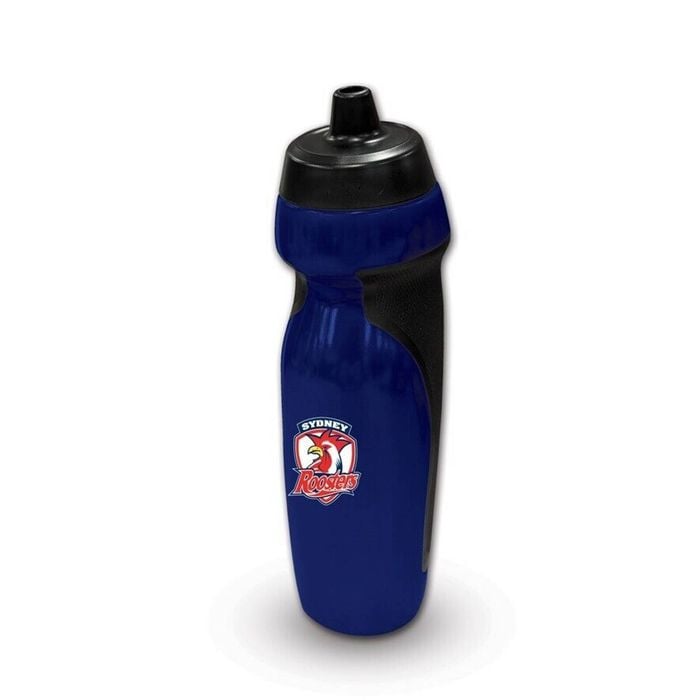 NRL Sports Drink Bottle 640ml - Sydney Roosters - Rubber Grip