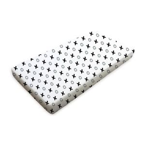 Babyhood Amani Bebe Organic Standard Fitted Sheet - Tic Tac Toe