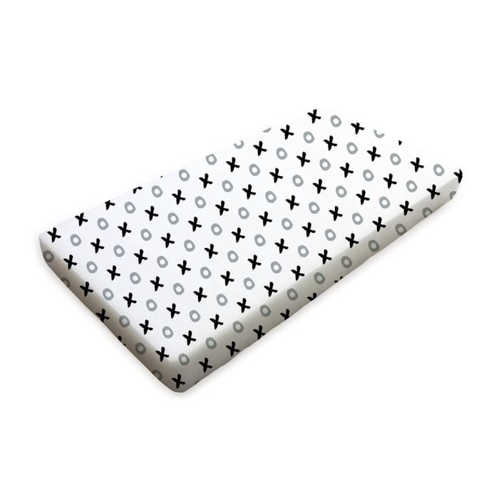 Babyhood Amani Bebe Organic Standard Fitted Sheet - Tic Tac Toe