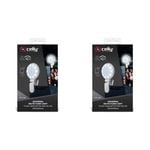 2PK Celly Click Universal Phone Selfie Light w/ 3 Tones White