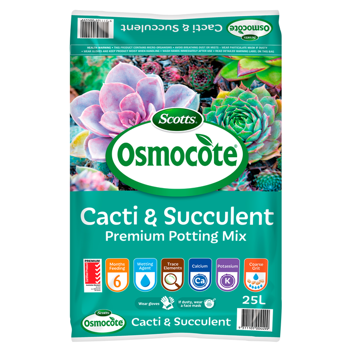 Scotts Osmocote 25L Cacti And Succulent Premium Potting Mix