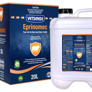 Vetsense Eprinomec Pour-On for Cattle 20L