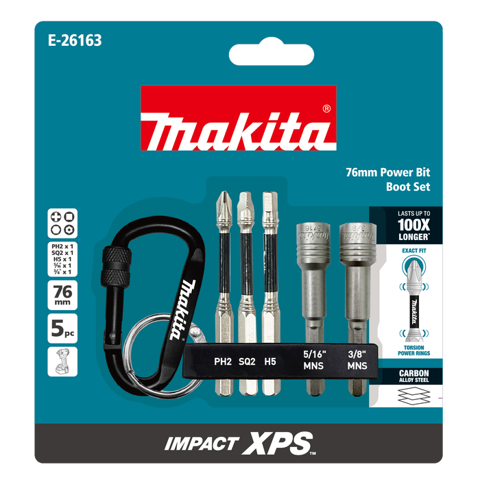 Makita Impact XPS Carabiner 5‑Piece Assortment