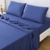 LINENOVA Microfiber Soft 1200TC Sheet Set - Navy Blue King