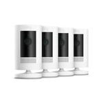 Ring White Gen 3 Battery Stick Up Cam - 4 Pack