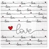 20pc Paw 3 Ply Lunch 33x33 cm Premium Paper Flexo Napcins - Love Connection