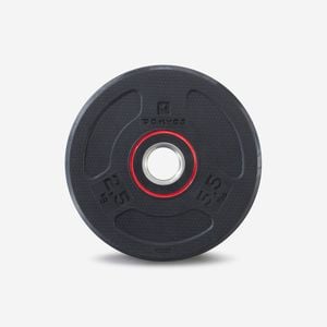 Decathlon | Rubber Weight Disc 28 Mm 2.5 Kg - 2.5kg