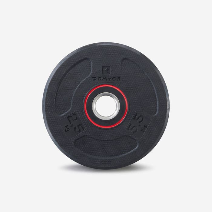 Decathlon | Rubber Weight Disc 28 Mm 2.5 Kg - 2.5kg