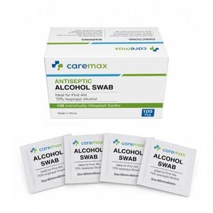 Caremax TENS and EMS Electrode Skin Prep Wipes, 100 Pack