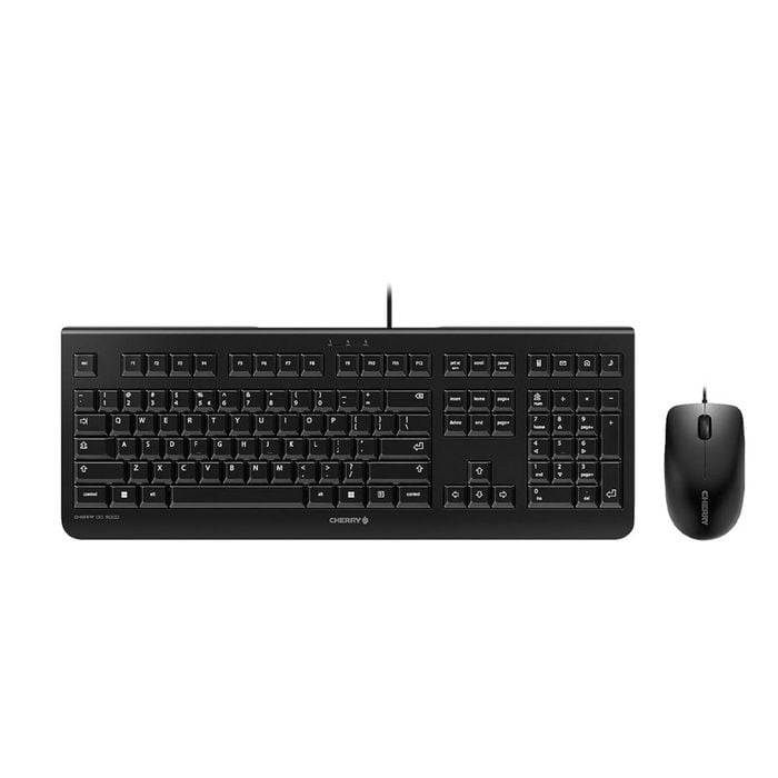 Cherry DC 2000 Wired Keyboard and Mouse Combo for Office (Black)