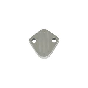 Cal Custom Fuel Pump Block Off Plate Polished Aluminium Big Block Chev, Mopar, Windsor 289 302 351, Holden 186 202