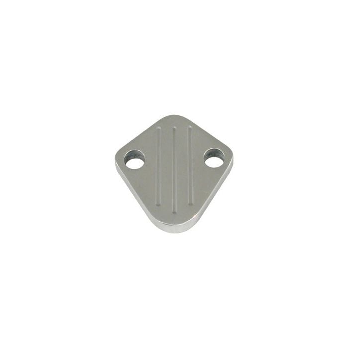 Cal Custom Fuel Pump Block Off Plate Polished Aluminium Big Block Chev, Mopar, Windsor 289 302 351, Holden 186 202