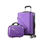 Mazam 2PCS Luggage Suitcase Set TSA Lock Purple