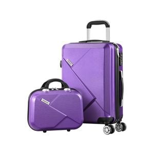 Mazam 2PCS Luggage Suitcase Set TSA Lock Purple