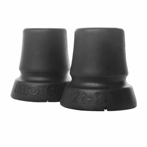 Rebotec Big Foot 22mm Crutch Tips - Non-slip Ferrules For Enhanced Stability (pair)