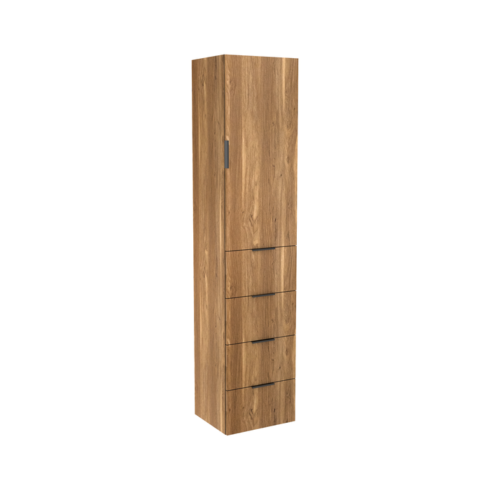 Lugna 2048 x 450 x 380mm Cove 3 Shelf 4 Drawers Right Hinged Door Storage Cabinet