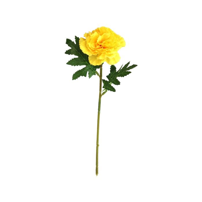 30cm Yellow Carnation Artificial Flower
