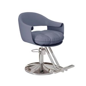Lauft Dark BlueSalon Stool Chair Backrest Barber Hair Dresser Hydraulic Lift