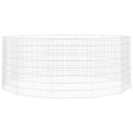 Andala Pets Free Range Animal Enclosure 12-Panel 54x80 cm Galvanised Iron