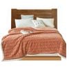 Anycozy Orange Velvet Soft Fluffy Warm Throw Blanket 180x200cm