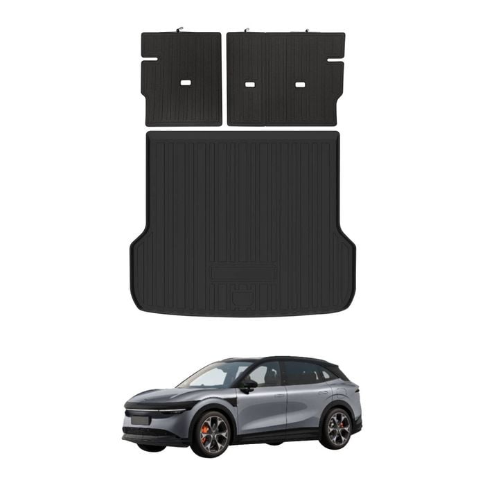 AUSGO Boot Liner Back Seat Protector Set for Zeekr 7X 2025-Onwards Cargo Mat Kick Mats