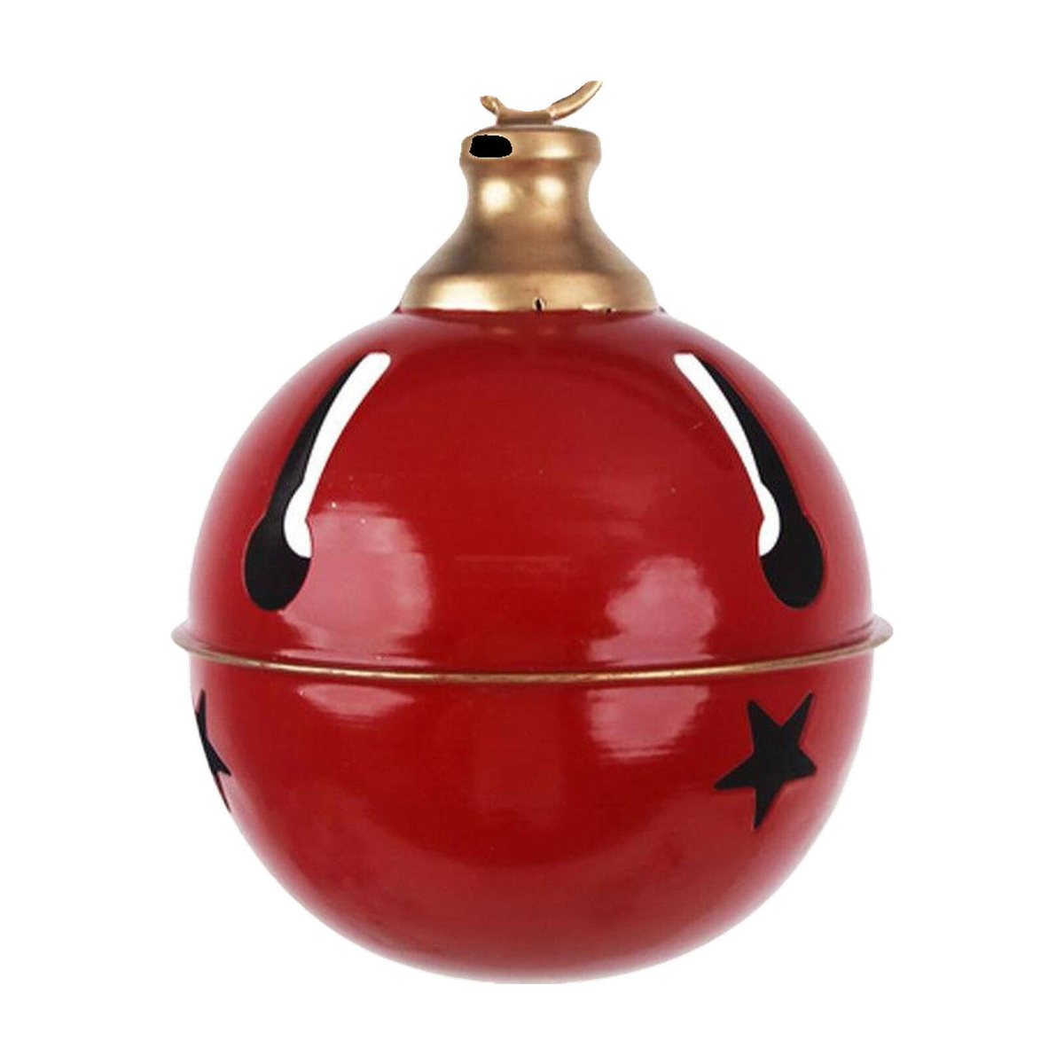 Amazing Christmas Red Sleigh Bell with Champagne Cap and Rim - 12cm ...