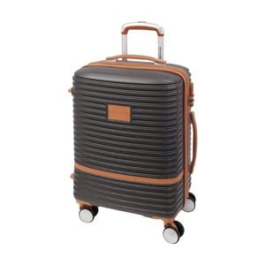 Pierre Cardin Cabin Hard-shell Suitcase Travel Luggage 54cm Charcoal