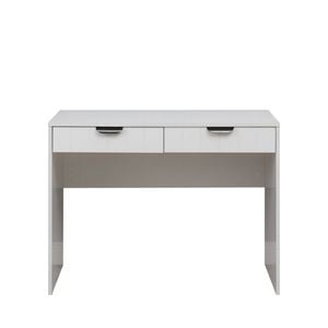 European Cabinetry Vj Panel Pull Black Odessa Desk White