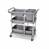 3-Tier Serving Trolley Dining Tableware Collection Rolling Cart