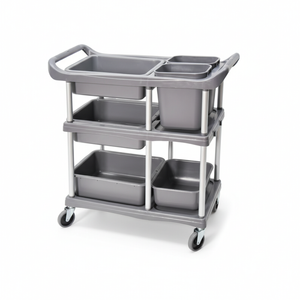 3-Tier Serving Trolley Dining Tableware Collection Rolling Cart