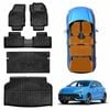 3D Floor Mats Boot Liner Set for MG 3 MG3 2024-Onwards Cargo Kick Mats Back Seat Protector Cover