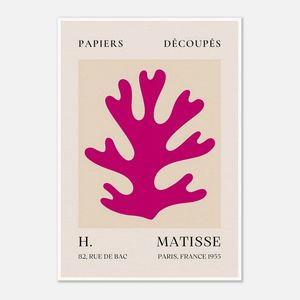 Galrie Papiers Découpés H. Matisse Art Print Pink Foliage (1955), Poster Only, A0 84 x 119cm (33 X 47inch)