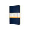 Moleskine Classic Soft Cover Writing Notebook Expanded Ruled Sapphire Blue Large