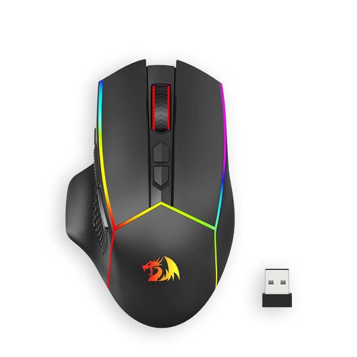 Redragon M814rgb-pro Axe Pro Honeycomb Tri-mode Rgb Gaming Mouse