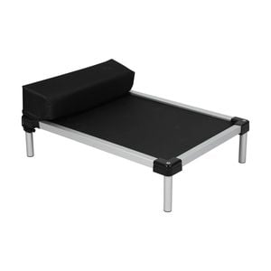 Pawz Chew Proof Mesh Elevated Dog Bed Black Medium
