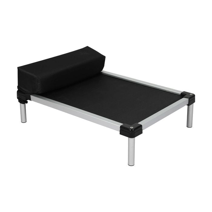 Pawz Chew Proof Mesh Elevated Dog Bed Black Medium