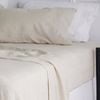 Bedding Co. Fitted Sheet 100% French Flax Linen Breathable Natural King Single